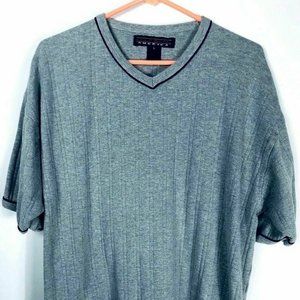 Colo Wear Pullover Shirt Mens L V Neck Short Sleeve Gray